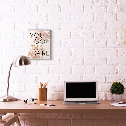 Stupell Industries You Got This Girl Gray Framed Wall Art